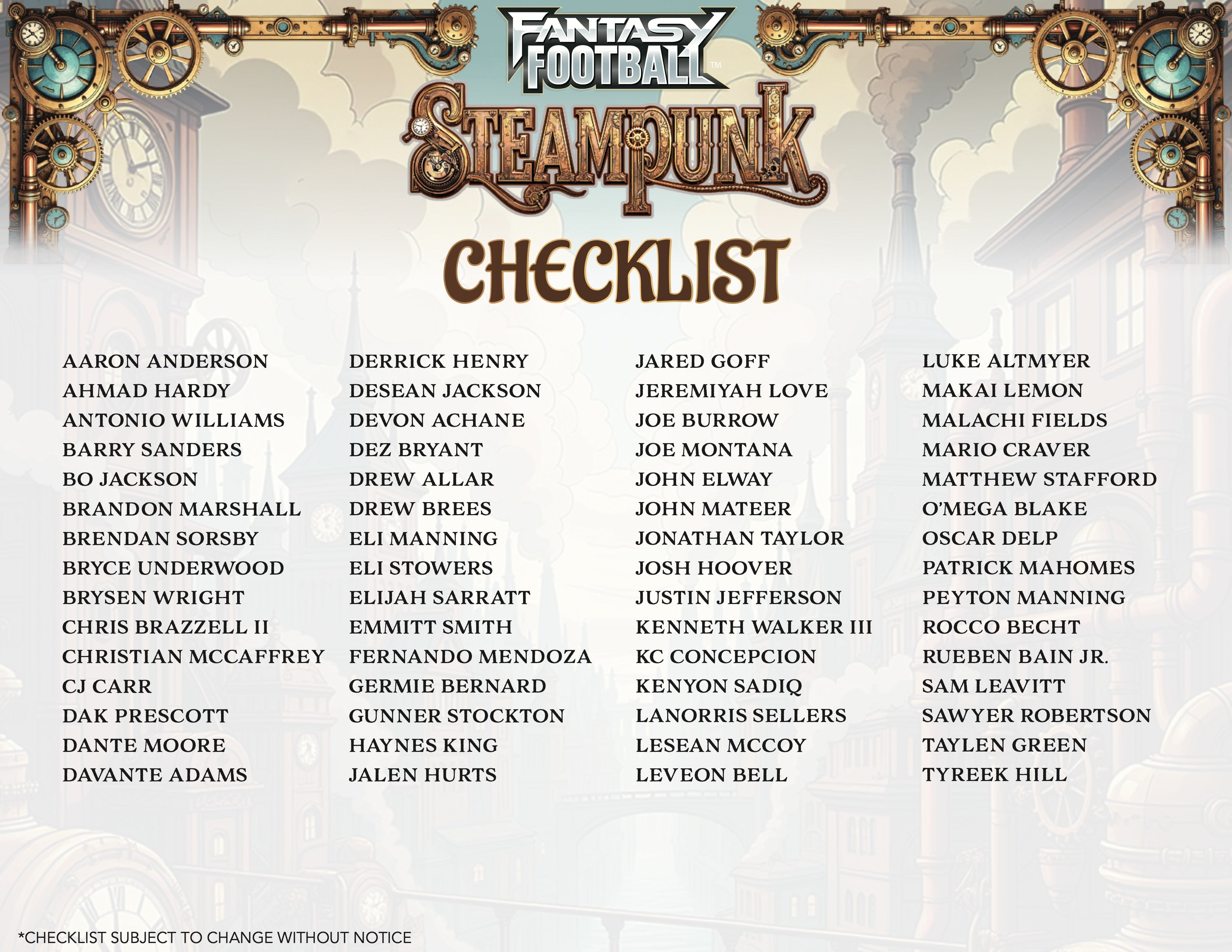 2026 Wild Card Fantasy Football: Steampunk Hobby Box