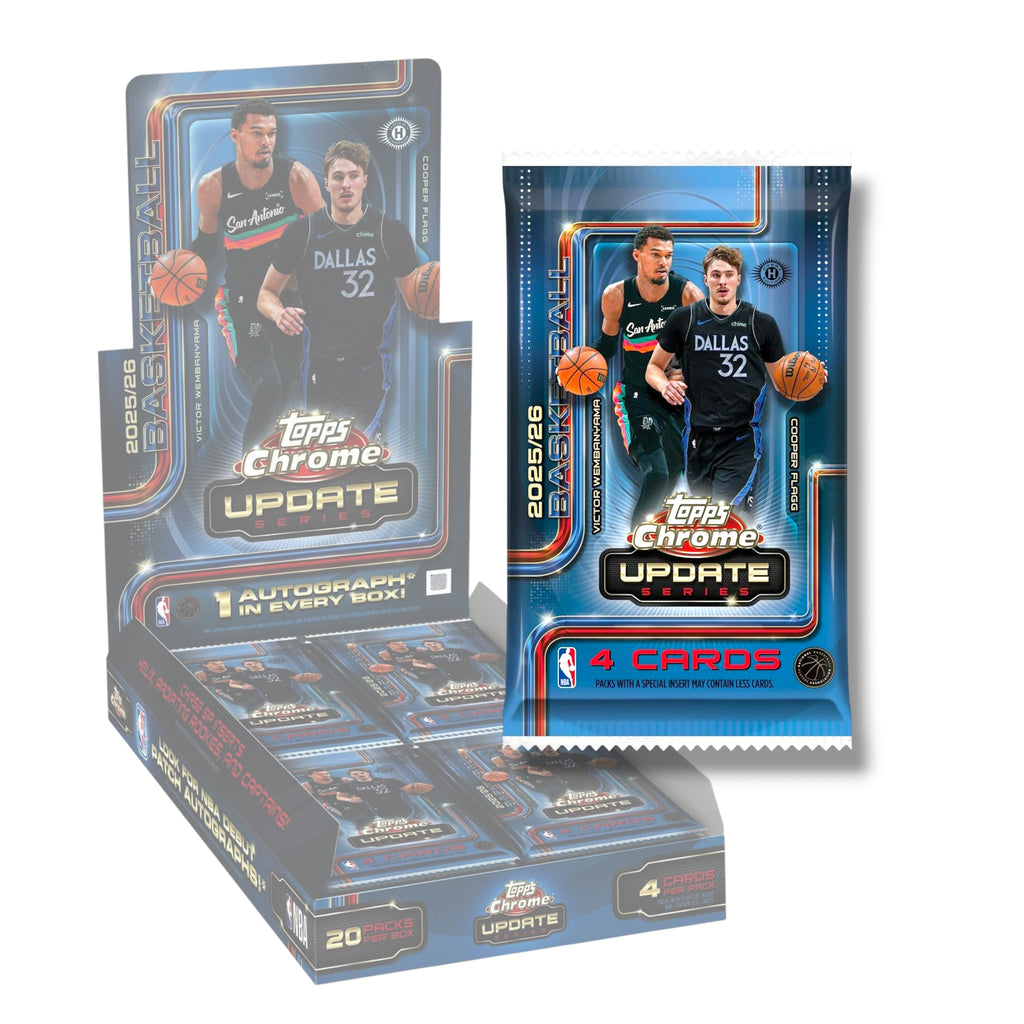 2025-26 Topps Chrome Update Series Basketball Hobby Pack (8/6)