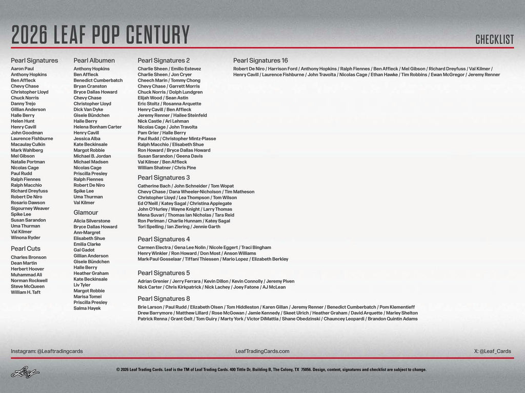 2026 Leaf Metal Pop Century Hobby Box (3/27)