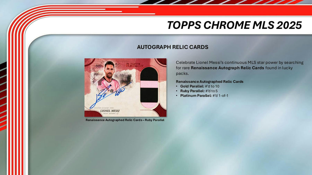 2025 Topps MLS Major League Soccer Chrome Blaster 40-Box Case (3/24)