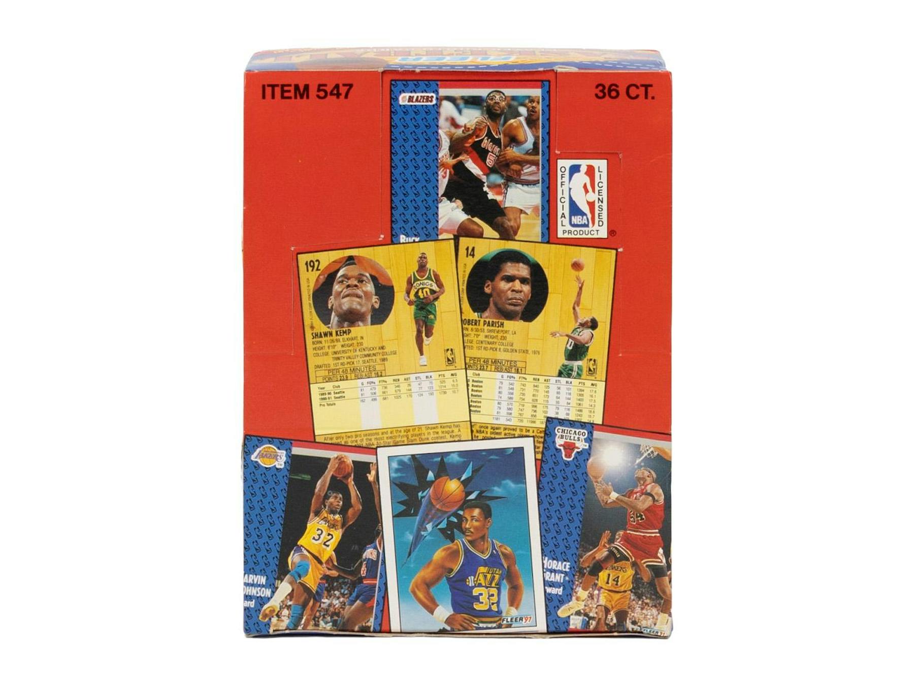 1991-92 Fleer Series 1 Basketball Wax Box