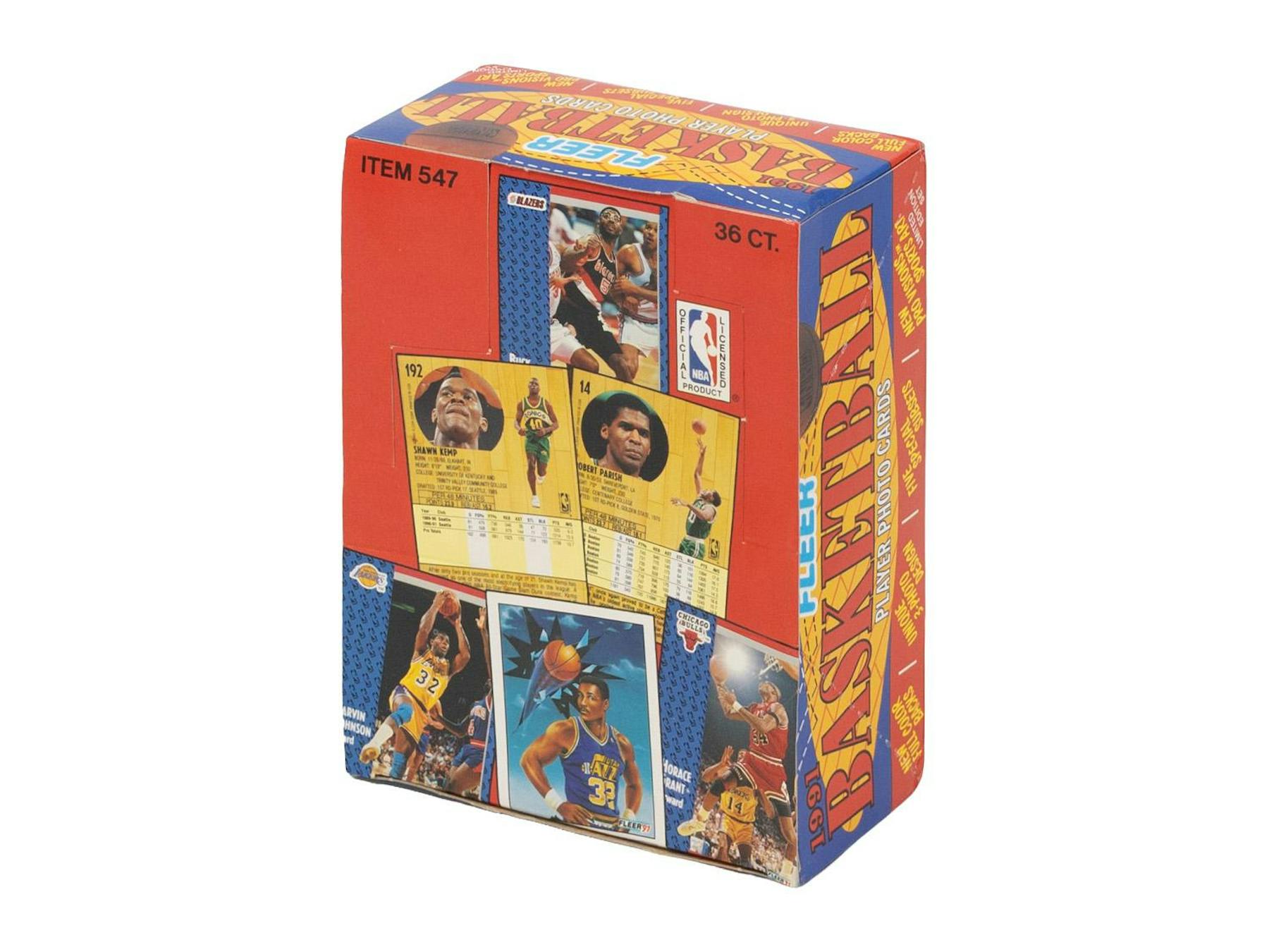 1991-92 Fleer Series 1 Basketball Wax Box