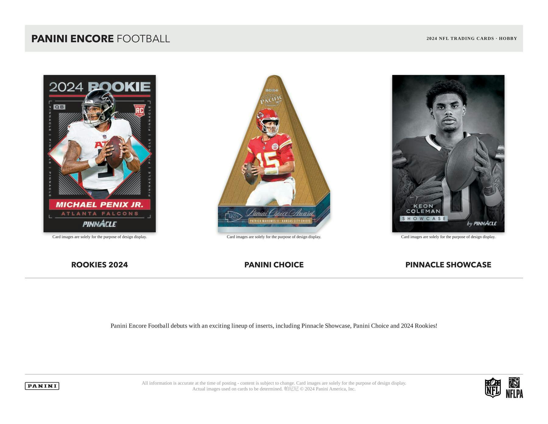 2024 Panini Encore Football Hobby Box (Pinnacle/Pacific)