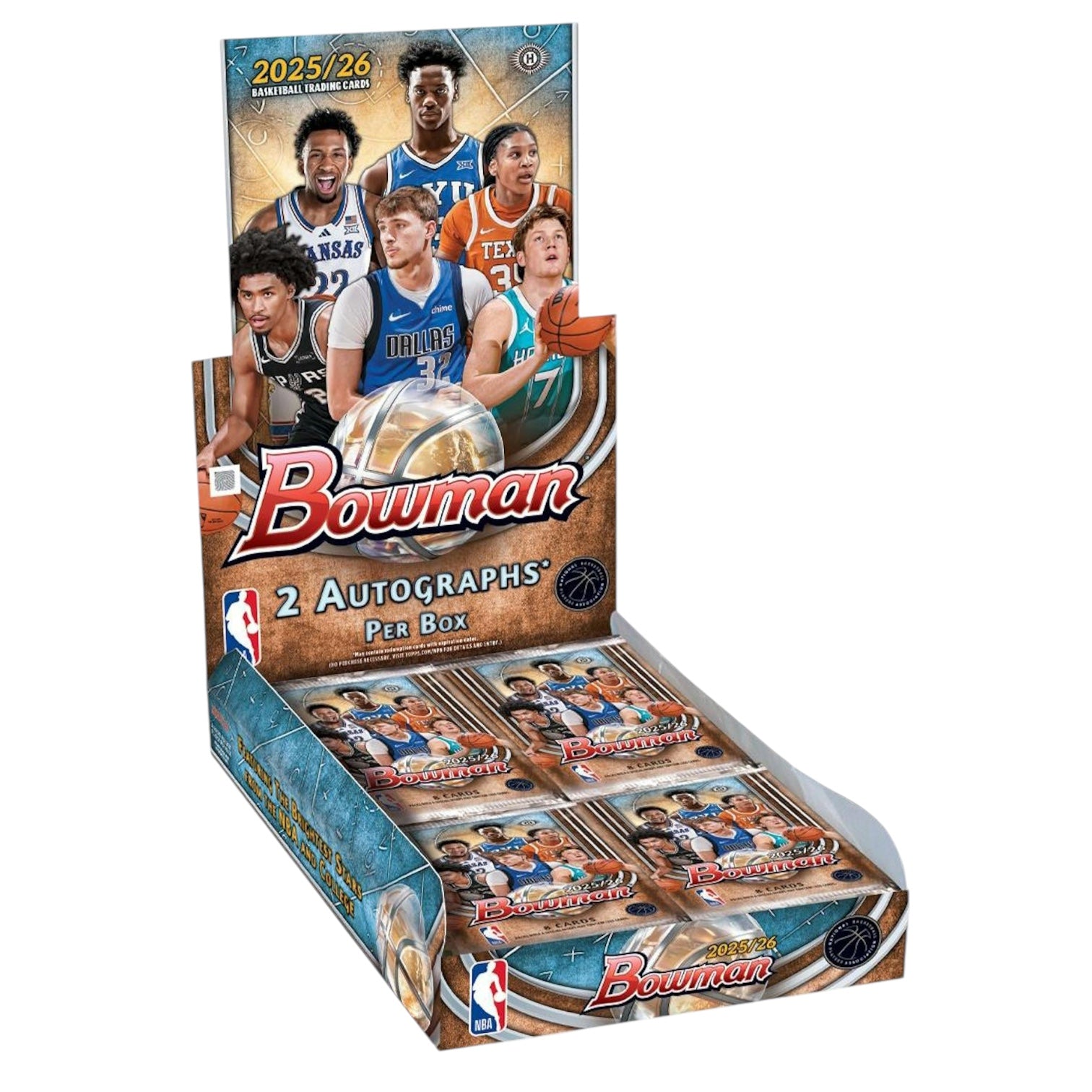 2025-26 Bowman Basketball Hobby Pack (4/22)