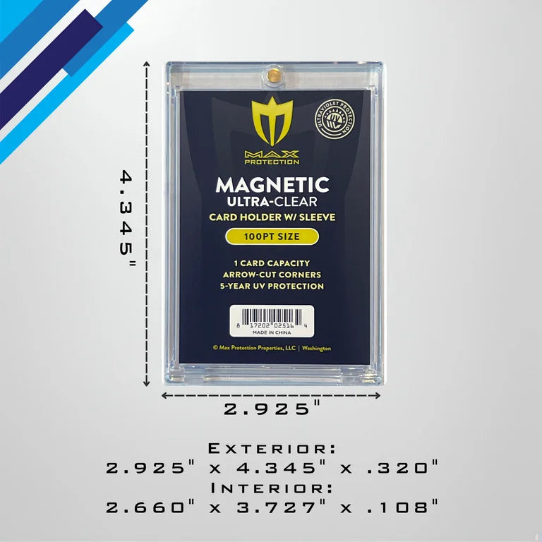 Max Pro Ultra Clear 100pt Magnetic Card Holder
