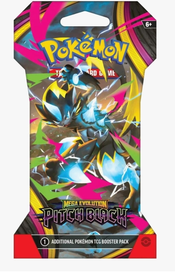 Pokémon TCG: Mega Evolution Pitch Black Sleeved Booster Pack (ME05)