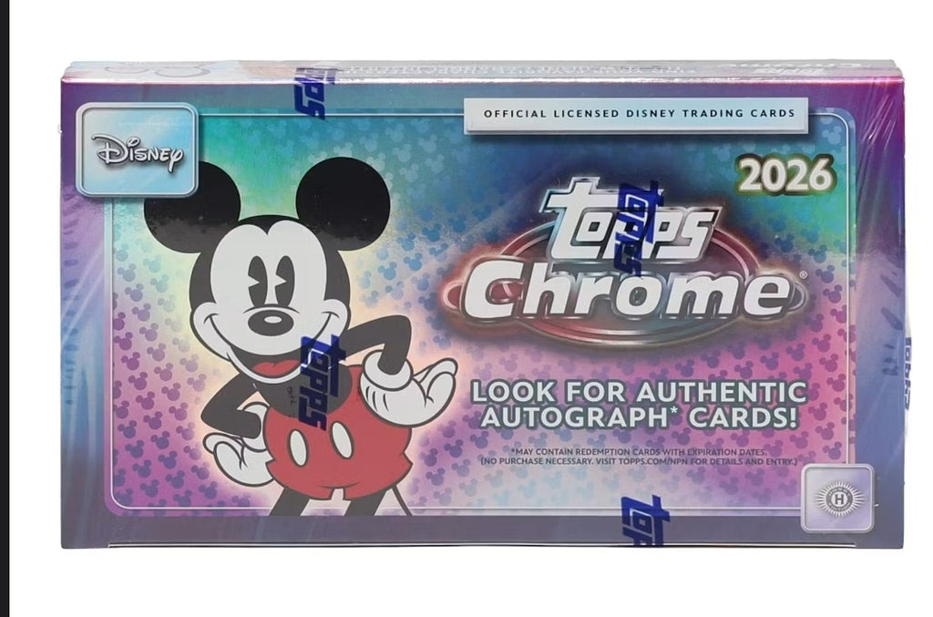2026 Topps Chrome Disney 8-Box Hobby Case