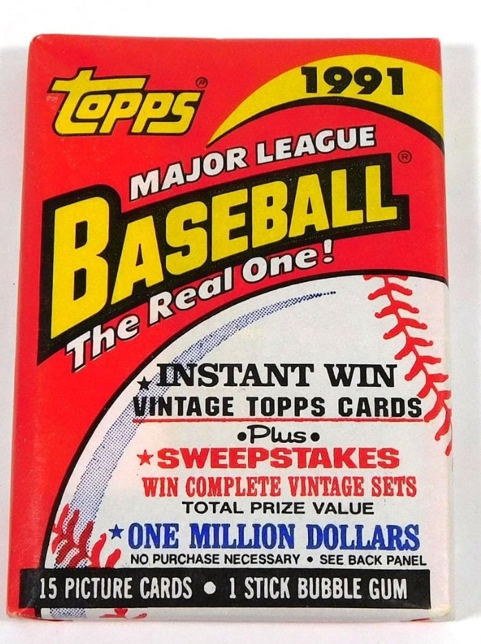 1991 Topos Major League Baseball The Real One pack